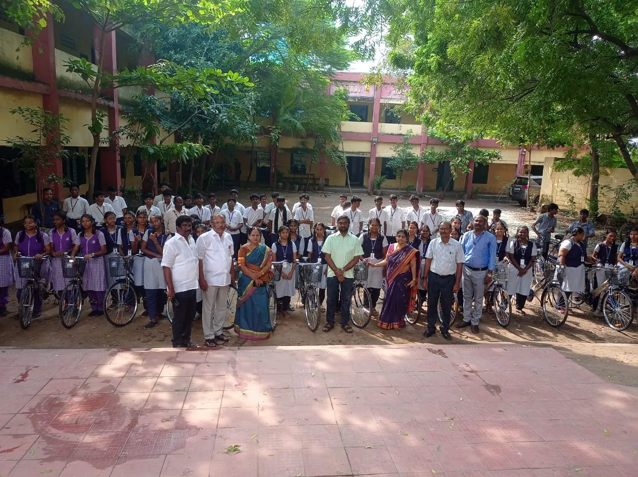 Tamil Nadu Government Free Cycle Distribution Held at SKDT Higher Secondary School